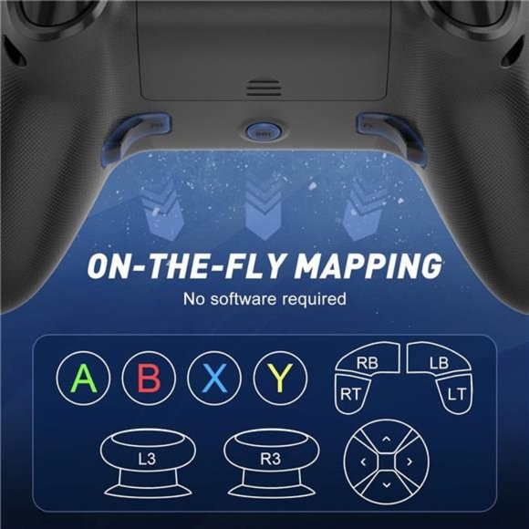 Wireless Controller, Built-in 4 Rumble Motor TURBO Function 3.5mm Headphone Jack - Picture 5 of 7